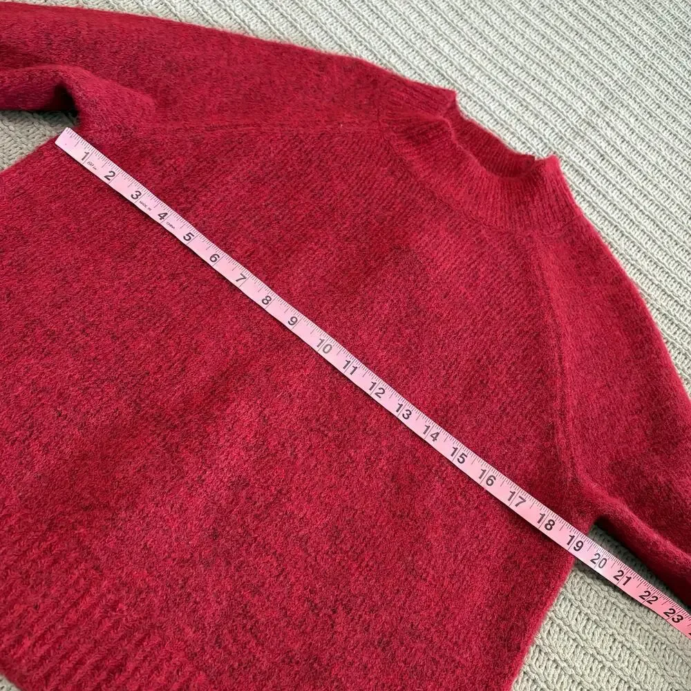 Banana Republic Wool Blend Maroon Sweater Women’s Size Small Minimalist Classic